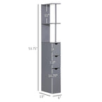 Meuble de rangement haut de salle de bain – 6 l x 13 P x 55,25 H