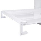 Lit escamotable Queen Size avec étagère, gris