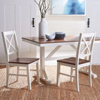  Concetta White/Natural Dining Chair - 17.5 W x 19.5 L x 37 H - 18W x 20D x 37H