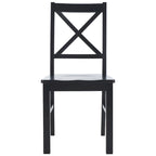Chaise de salle à manger blanc/naturel - 17,5 L x 19,5 P x 37 H
