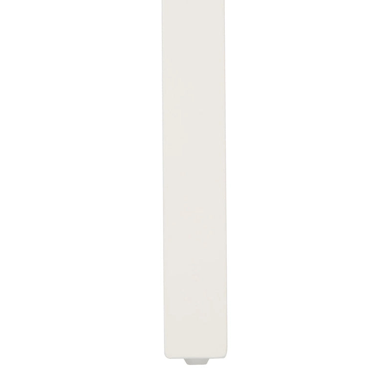 Chaise de salle à manger blanc/naturel - 17,5 L x 19,5 P x 37 H