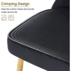 Lot de 2 chaises de salon capitonnées à dossier boutonné