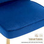 Lot de 2 chaises de salon capitonnées à dossier boutonné