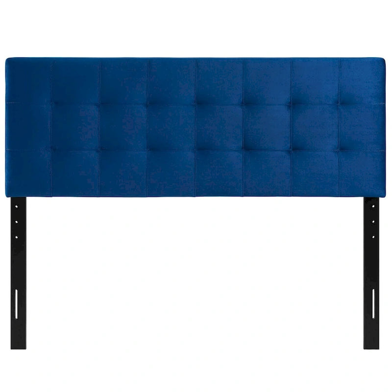 Tête de lit capitonnée en velours grand format