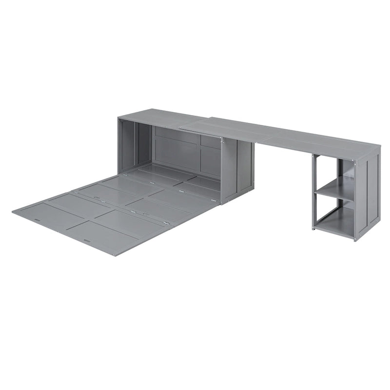 Lit escamotable Queen Size avec bureau rotatif