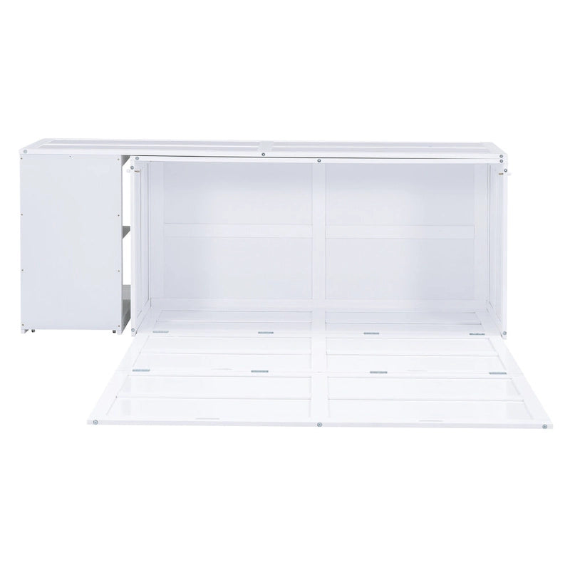 Lit escamotable Queen Size avec bureau rotatif