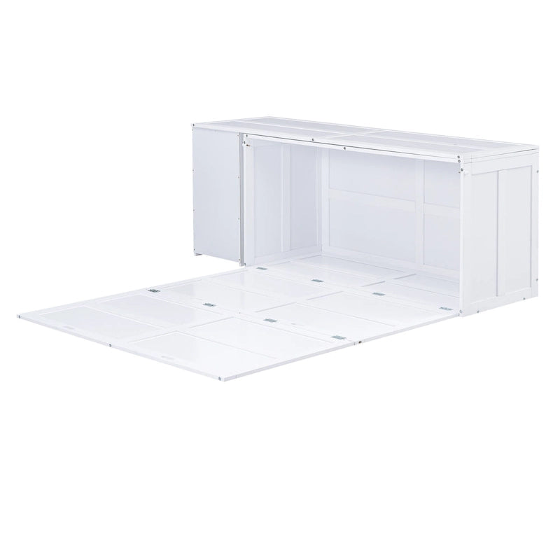 Lit escamotable Queen Size avec bureau rotatif