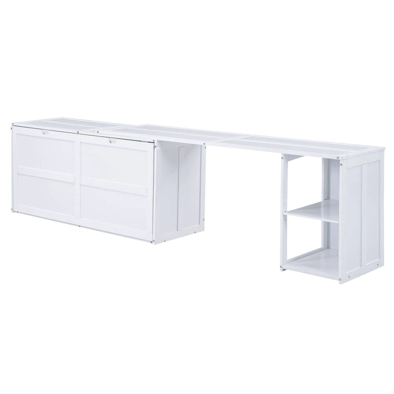 Lit escamotable Queen Size avec bureau rotatif