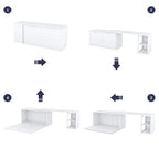 Lit escamotable Queen Size avec bureau rotatif