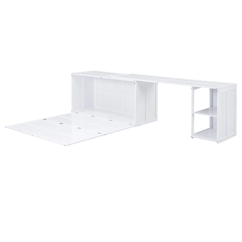 Lit escamotable Queen Size avec bureau rotatif
