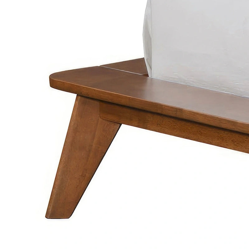 Ensemble de chambre à coucher bas en noyer trois pièces de style milieu de siècle