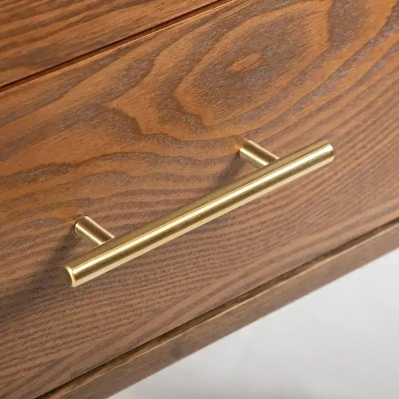 Ensemble de chambre à coucher bas en noyer trois pièces de style milieu de siècle