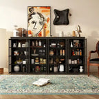 Ensemble de rangement sophistiqué : Buffet-bahut-bibliothèque-armoire
