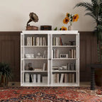 Ensemble de rangement sophistiqué : Buffet-bahut-bibliothèque-armoire