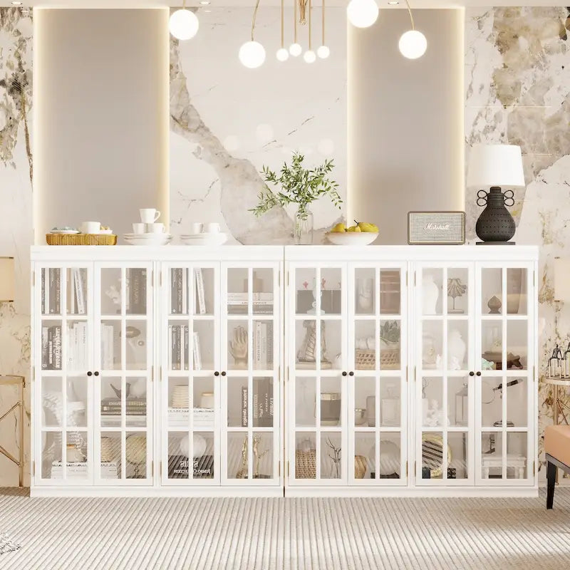 Ensemble de rangement sophistiqué : Buffet-bahut-bibliothèque-armoire