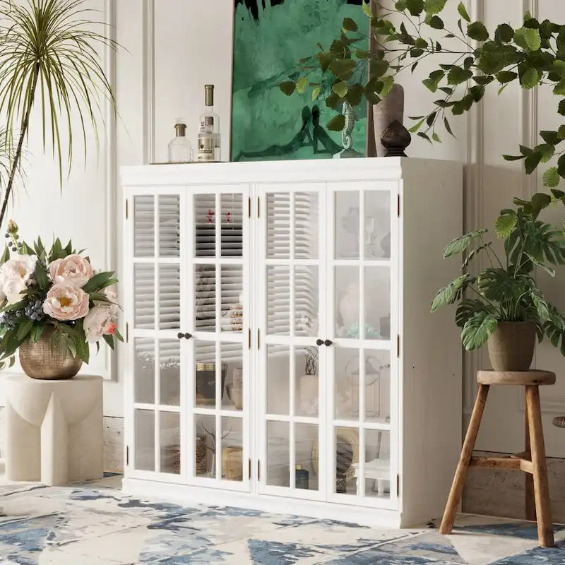 Ensemble de rangement sophistiqué : Buffet-bahut-bibliothèque-armoire