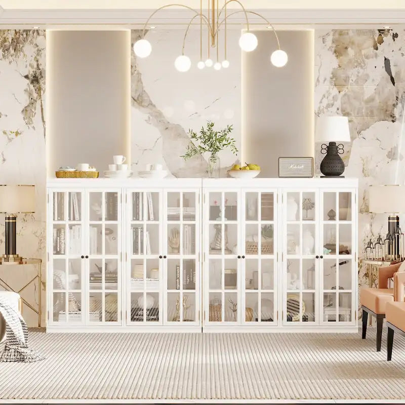 Ensemble de rangement sophistiqué : Buffet-bahut-bibliothèque-armoire