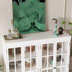 Ensemble de rangement sophistiqué : Buffet-bahut-bibliothèque-armoire