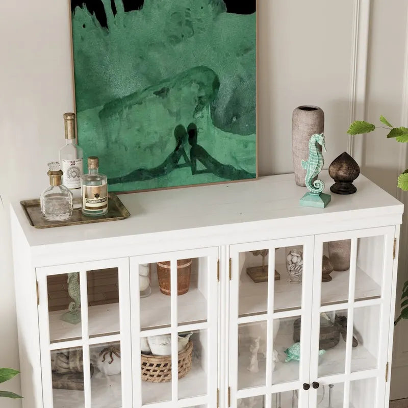 Ensemble de rangement sophistiqué : Buffet-bahut-bibliothèque-armoire