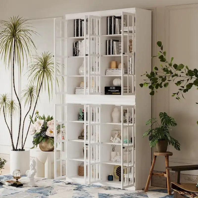 Ensemble de rangement sophistiqué : Buffet-bahut-bibliothèque-armoire