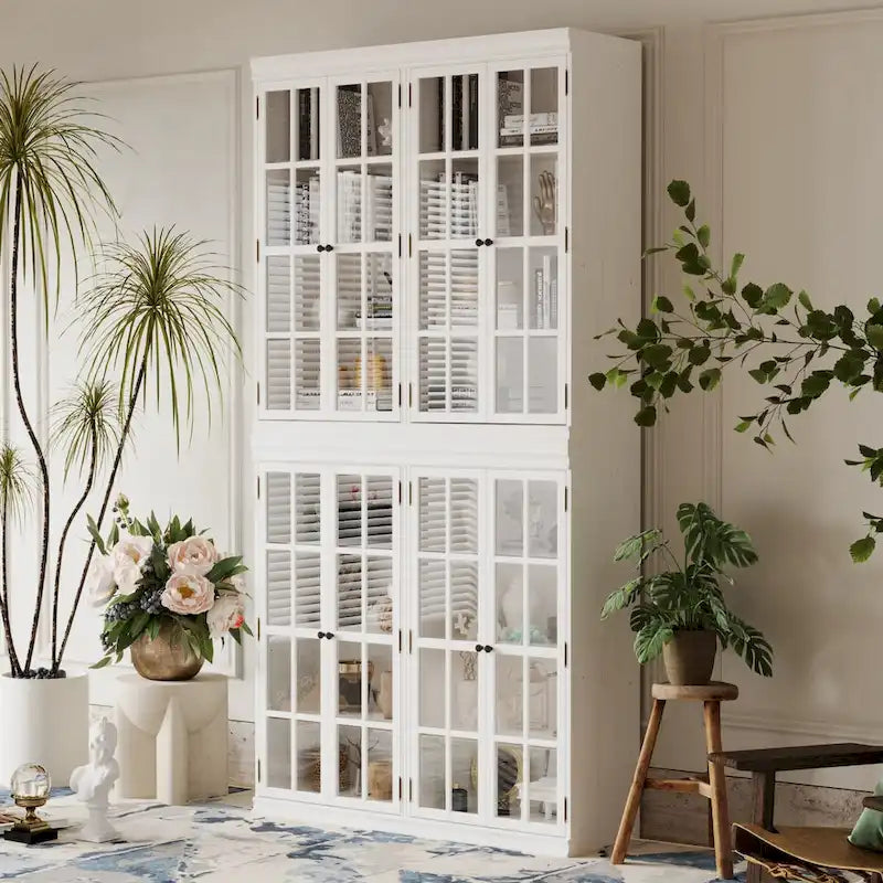 Ensemble de rangement sophistiqué : Buffet-bahut-bibliothèque-armoire