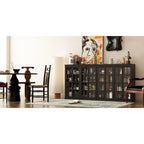 Ensemble de rangement sophistiqué : Buffet-bahut-bibliothèque-armoire