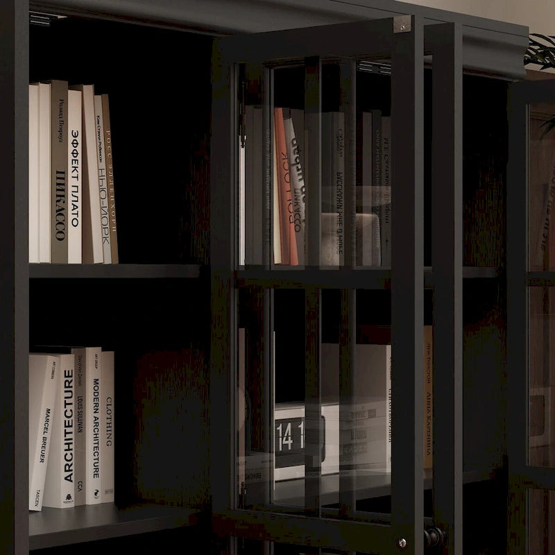 Ensemble de rangement sophistiqué : Buffet-bahut-bibliothèque-armoire