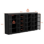 Ensemble de rangement sophistiqué : Buffet-bahut-bibliothèque-armoire