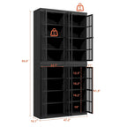 Ensemble de rangement sophistiqué : Buffet-bahut-bibliothèque-armoire