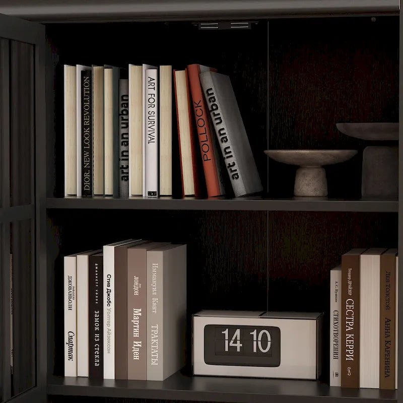 Ensemble de rangement sophistiqué : Buffet-bahut-bibliothèque-armoire
