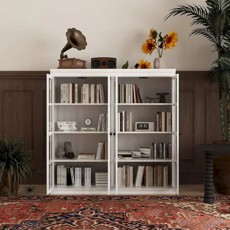 Ensemble de rangement sophistiqué : Buffet-bahut-bibliothèque-armoire