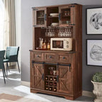 Meuble de bar de ferme, Buffet de cuisine, Table d'appoint de bar à café