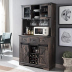 Meuble de bar de ferme, Buffet de cuisine, Table d'appoint de bar à café