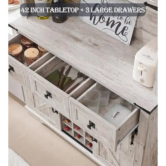 Meuble de bar de ferme, Buffet de cuisine, Table d'appoint de bar à café